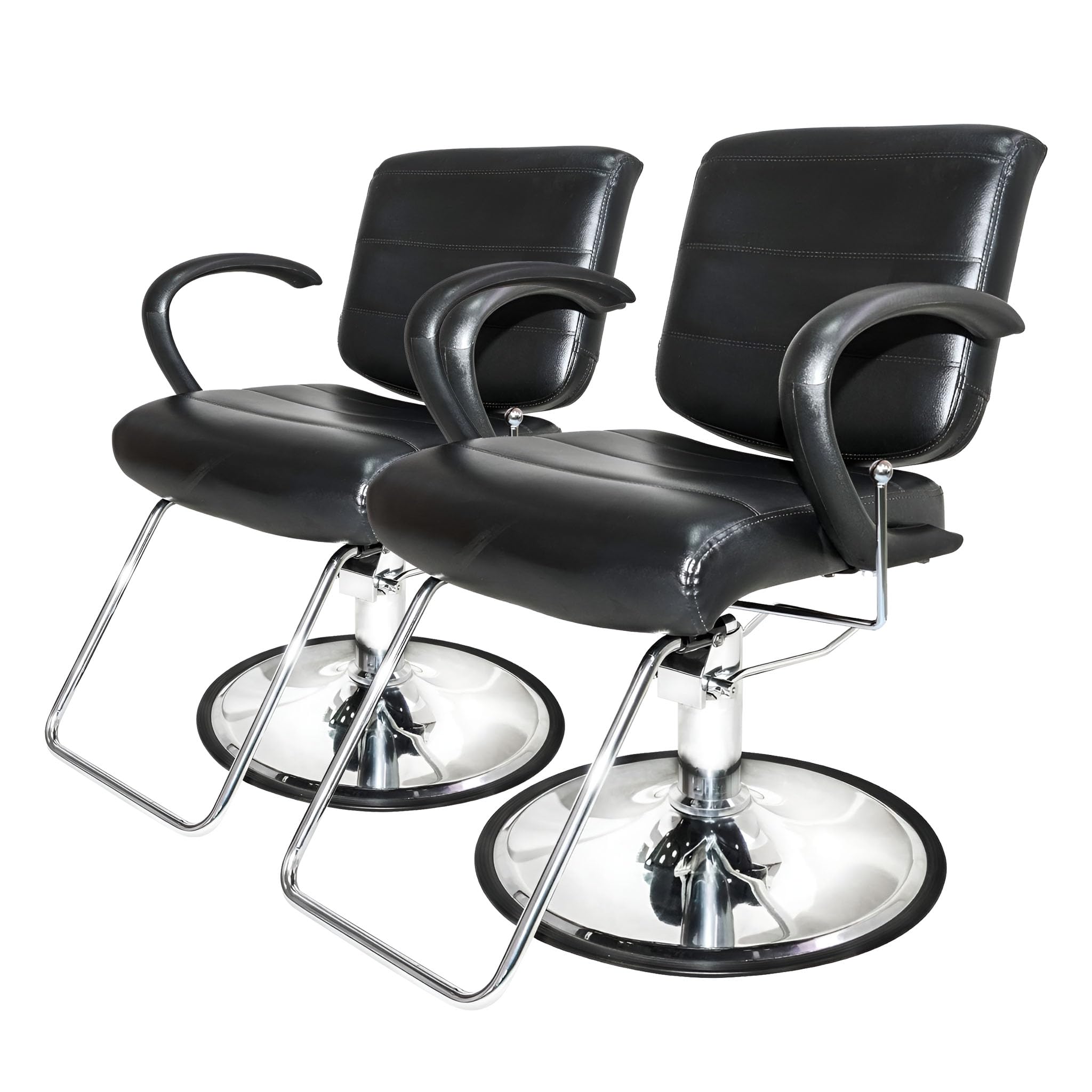 Amazon.com: Chromium PureSana Salon Chair - 360 Swivel, Black - 2